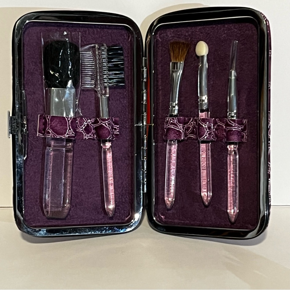 NWOT Purple travel makeup kit